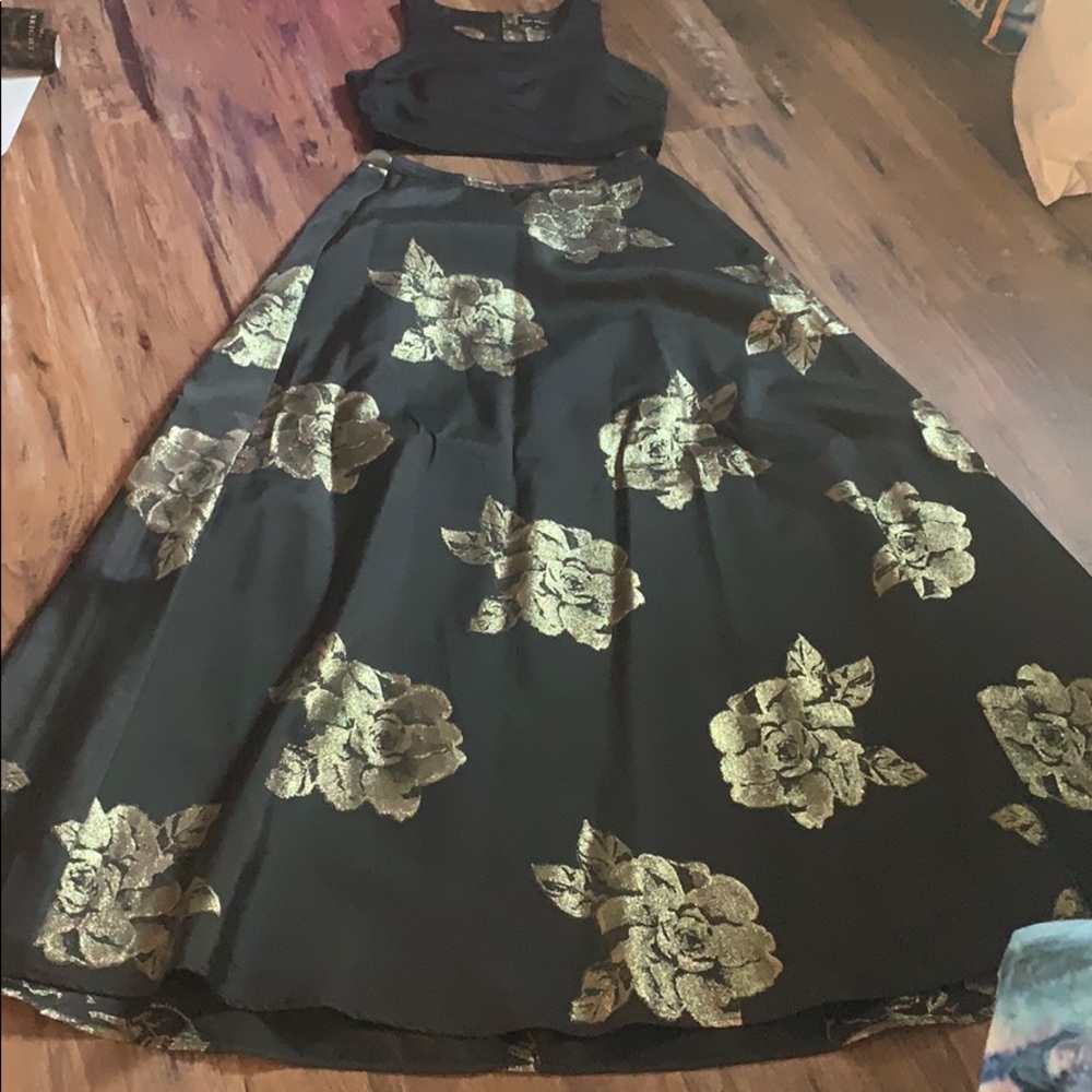 Two Piece Prom Dress - Worn Once - Picture 2 of 4